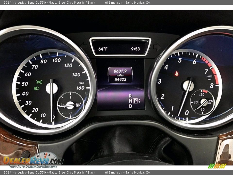 2014 Mercedes-Benz GL 550 4Matic Gauges Photo #23