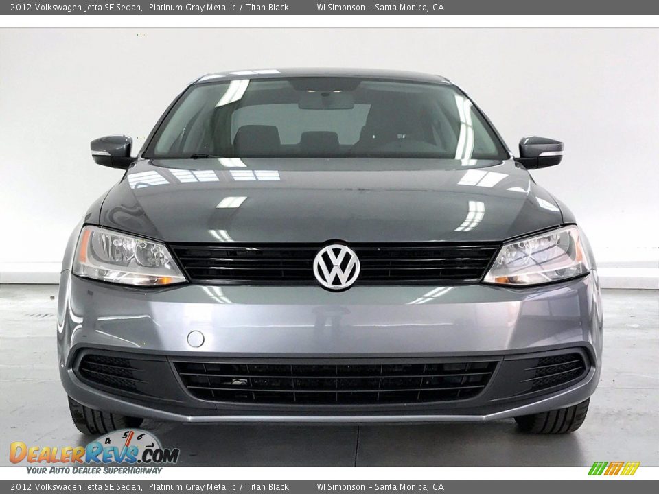 2012 Volkswagen Jetta SE Sedan Platinum Gray Metallic / Titan Black Photo #2