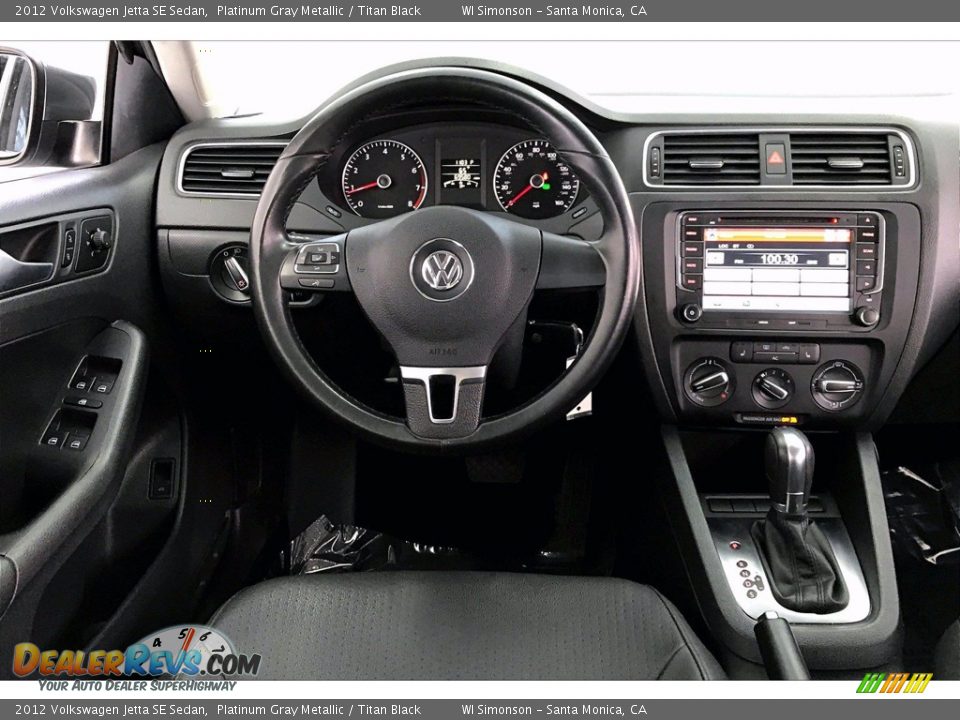 2012 Volkswagen Jetta SE Sedan Platinum Gray Metallic / Titan Black Photo #4