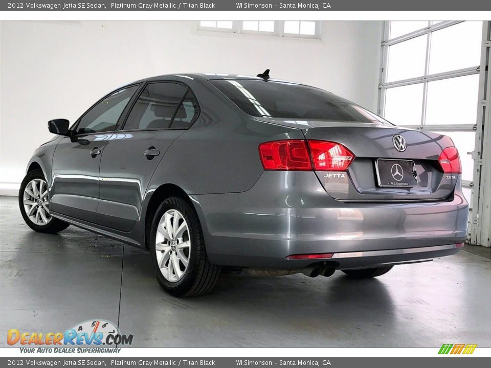 2012 Volkswagen Jetta SE Sedan Platinum Gray Metallic / Titan Black Photo #10