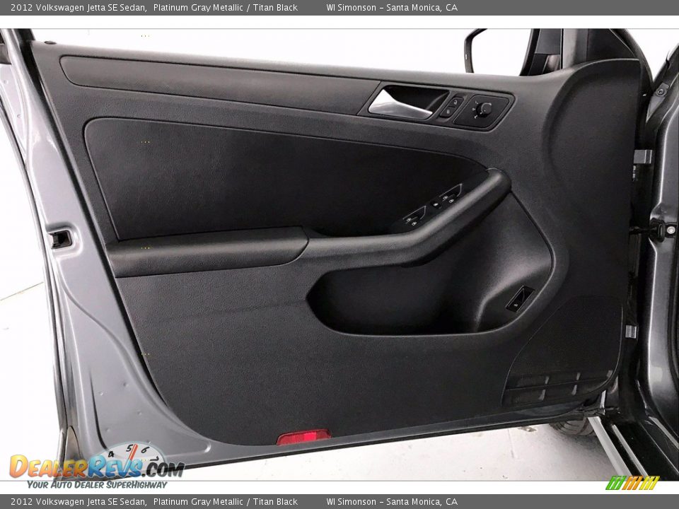 2012 Volkswagen Jetta SE Sedan Platinum Gray Metallic / Titan Black Photo #24