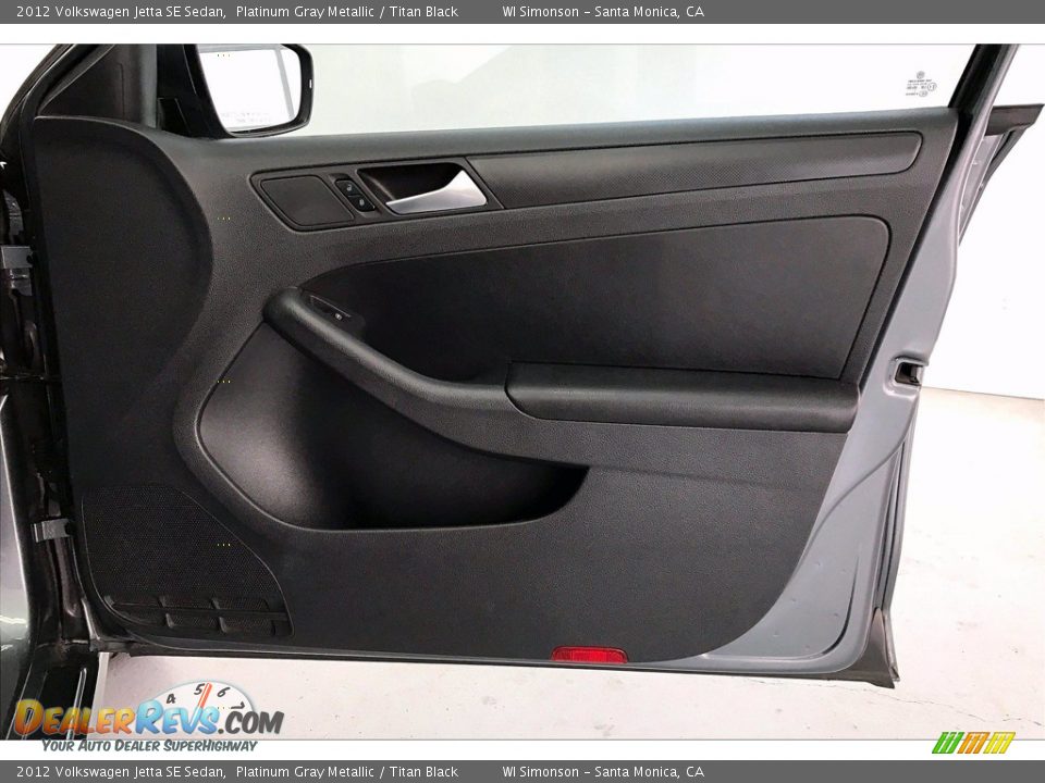 2012 Volkswagen Jetta SE Sedan Platinum Gray Metallic / Titan Black Photo #25