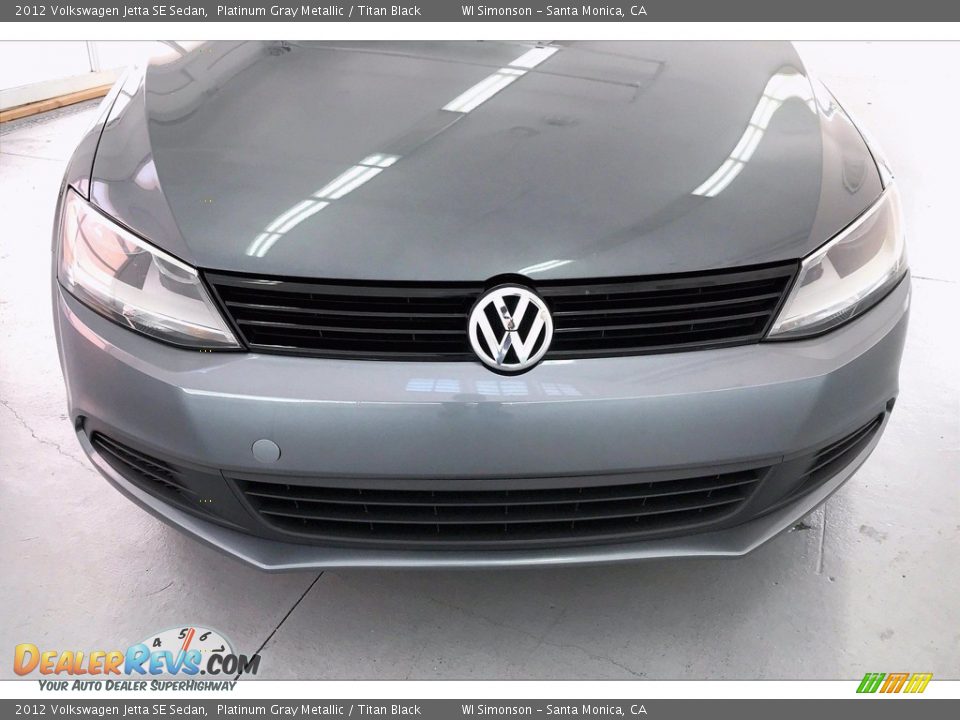 2012 Volkswagen Jetta SE Sedan Platinum Gray Metallic / Titan Black Photo #28