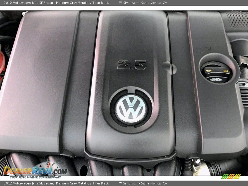 2012 Volkswagen Jetta SE Sedan Platinum Gray Metallic / Titan Black Photo #30