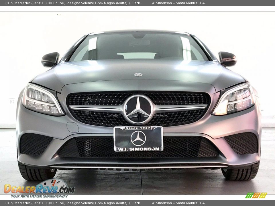 2019 Mercedes-Benz C 300 Coupe designo Selenite Grey Magno (Matte) / Black Photo #2