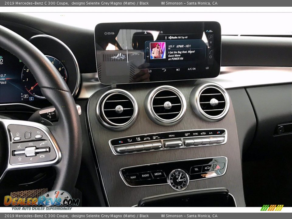 2019 Mercedes-Benz C 300 Coupe designo Selenite Grey Magno (Matte) / Black Photo #5