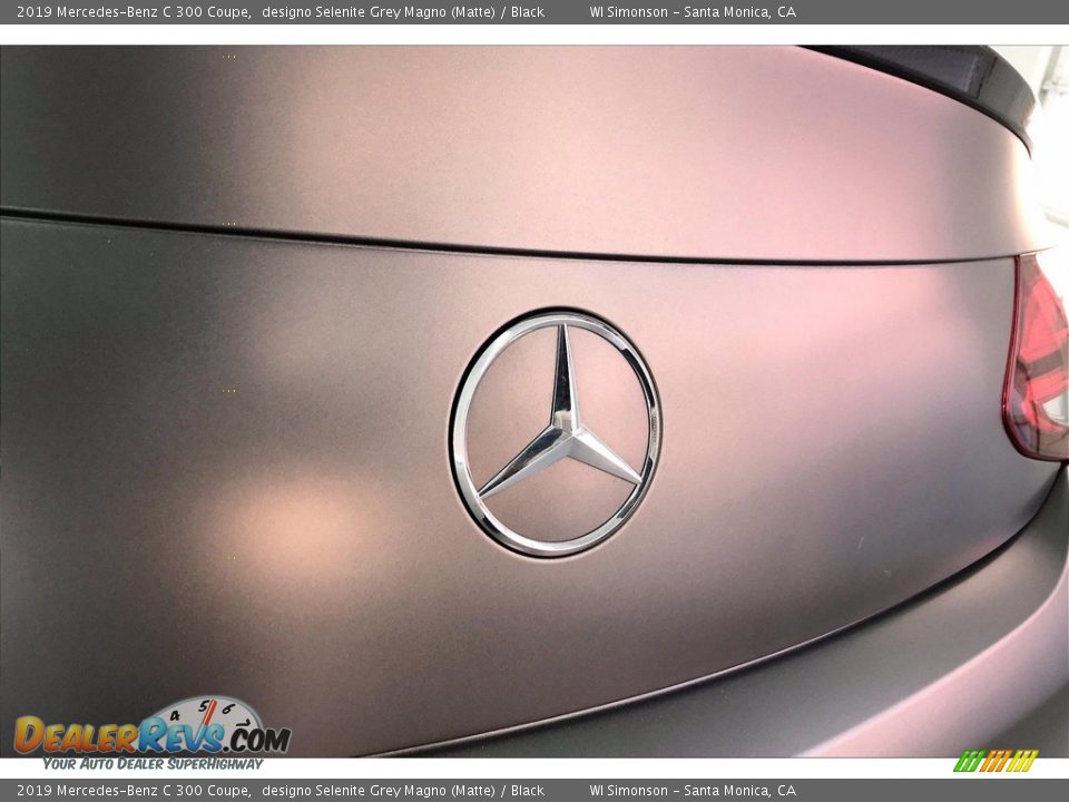 2019 Mercedes-Benz C 300 Coupe designo Selenite Grey Magno (Matte) / Black Photo #7