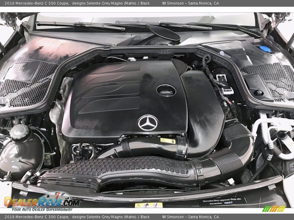 2019 Mercedes-Benz C 300 Coupe designo Selenite Grey Magno (Matte) / Black Photo #9