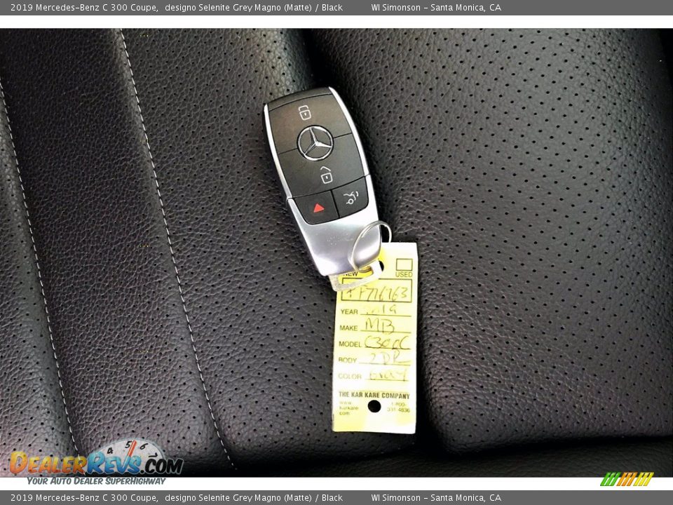 2019 Mercedes-Benz C 300 Coupe designo Selenite Grey Magno (Matte) / Black Photo #11