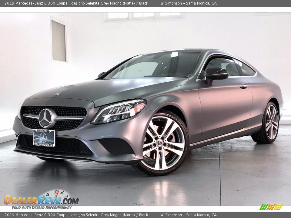 2019 Mercedes-Benz C 300 Coupe designo Selenite Grey Magno (Matte) / Black Photo #12