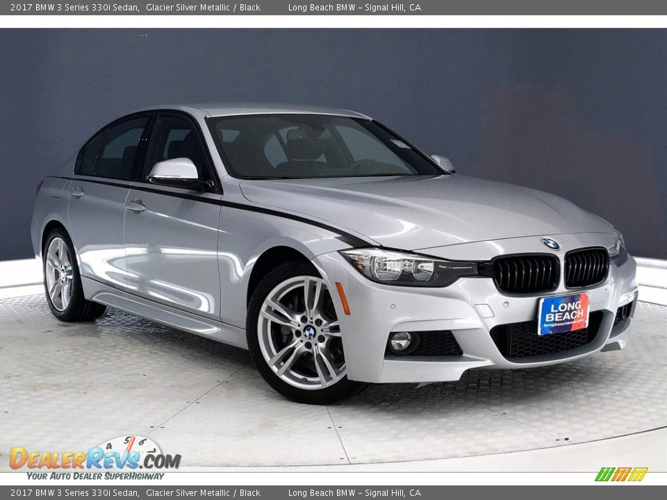 2017 BMW 3 Series 330i Sedan Glacier Silver Metallic / Black Photo #36