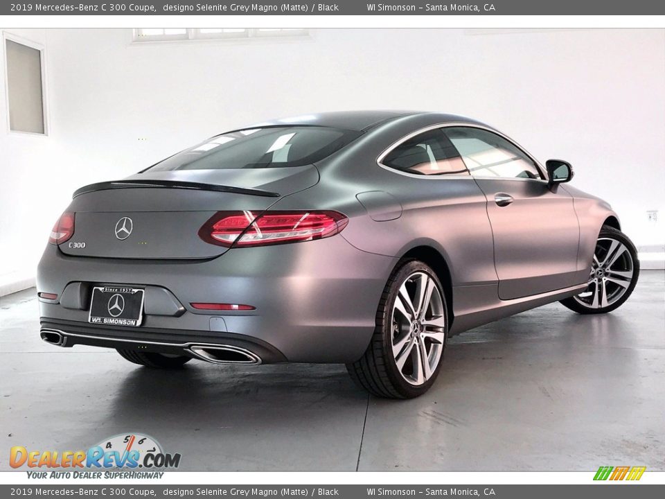 2019 Mercedes-Benz C 300 Coupe designo Selenite Grey Magno (Matte) / Black Photo #13