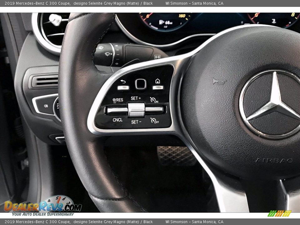 2019 Mercedes-Benz C 300 Coupe designo Selenite Grey Magno (Matte) / Black Photo #21