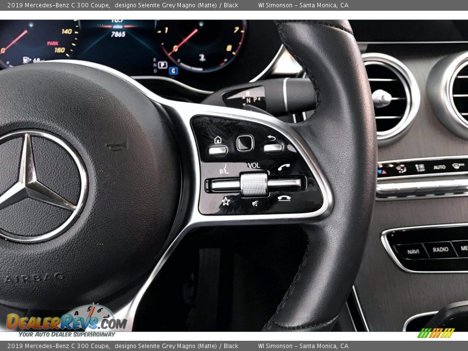 2019 Mercedes-Benz C 300 Coupe designo Selenite Grey Magno (Matte) / Black Photo #22