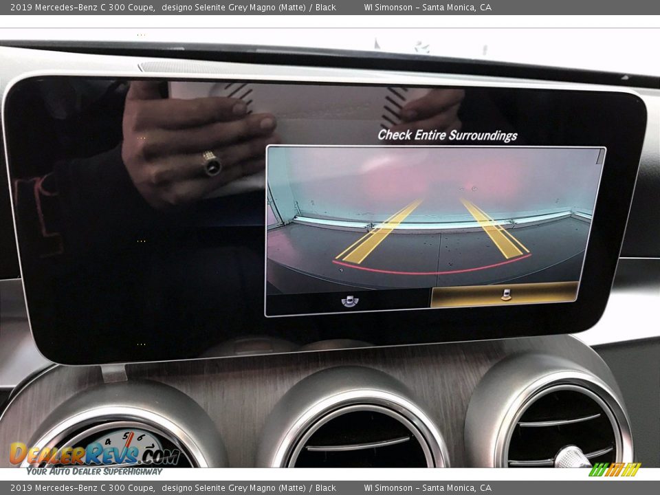 2019 Mercedes-Benz C 300 Coupe designo Selenite Grey Magno (Matte) / Black Photo #24
