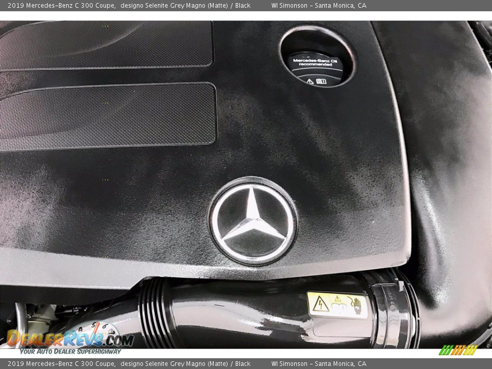 2019 Mercedes-Benz C 300 Coupe designo Selenite Grey Magno (Matte) / Black Photo #32