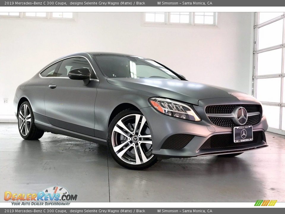 2019 Mercedes-Benz C 300 Coupe designo Selenite Grey Magno (Matte) / Black Photo #34