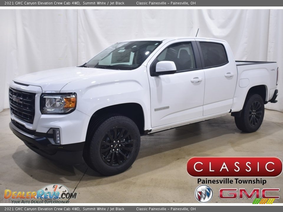 2021 GMC Canyon Elevation Crew Cab 4WD Summit White / Jet Black Photo #1