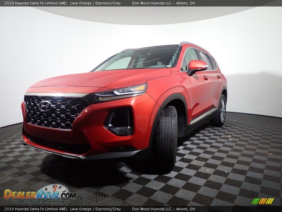 2019 Hyundai Santa Fe Limited AWD Lava Orange / Espresso/Gray Photo #2