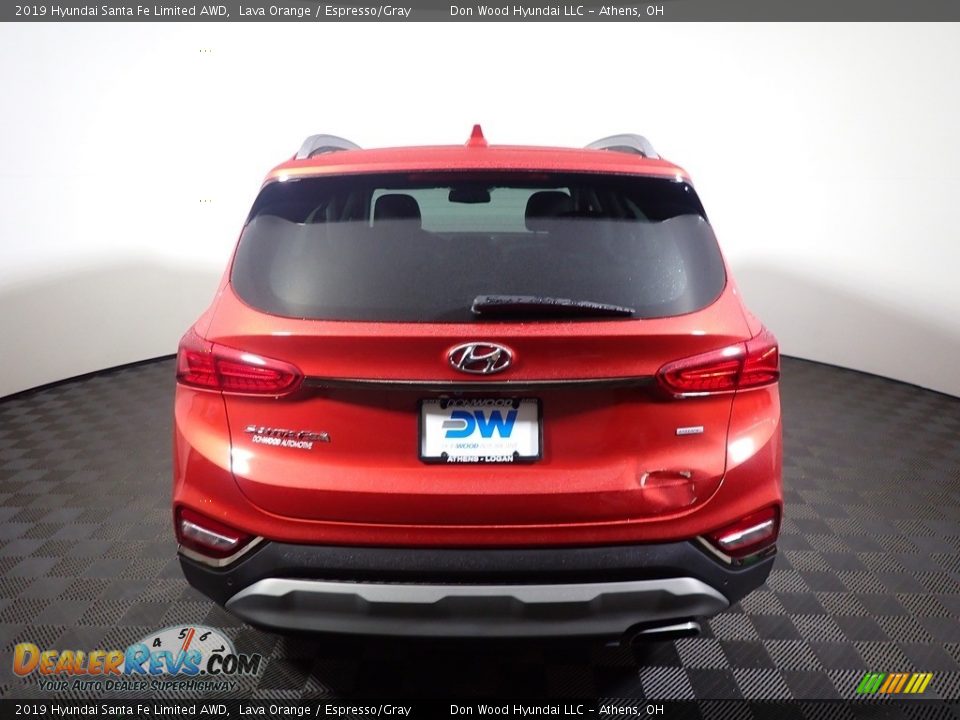 2019 Hyundai Santa Fe Limited AWD Lava Orange / Espresso/Gray Photo #12