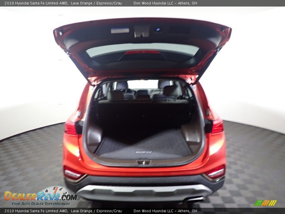 2019 Hyundai Santa Fe Limited AWD Lava Orange / Espresso/Gray Photo #13