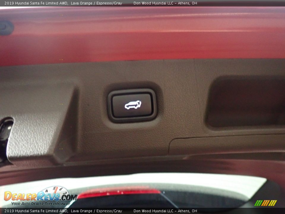 2019 Hyundai Santa Fe Limited AWD Lava Orange / Espresso/Gray Photo #14