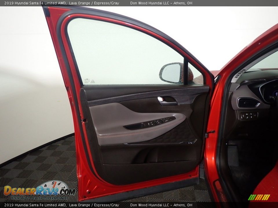 2019 Hyundai Santa Fe Limited AWD Lava Orange / Espresso/Gray Photo #16