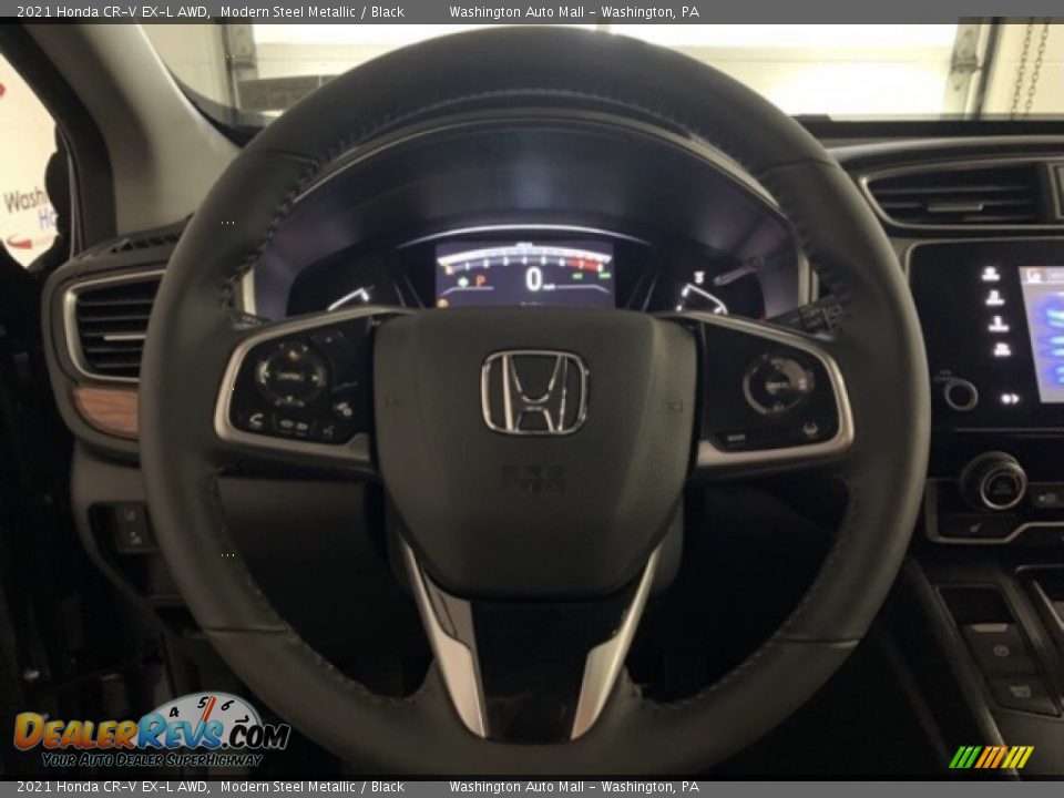 2021 Honda CR-V EX-L AWD Modern Steel Metallic / Black Photo #5