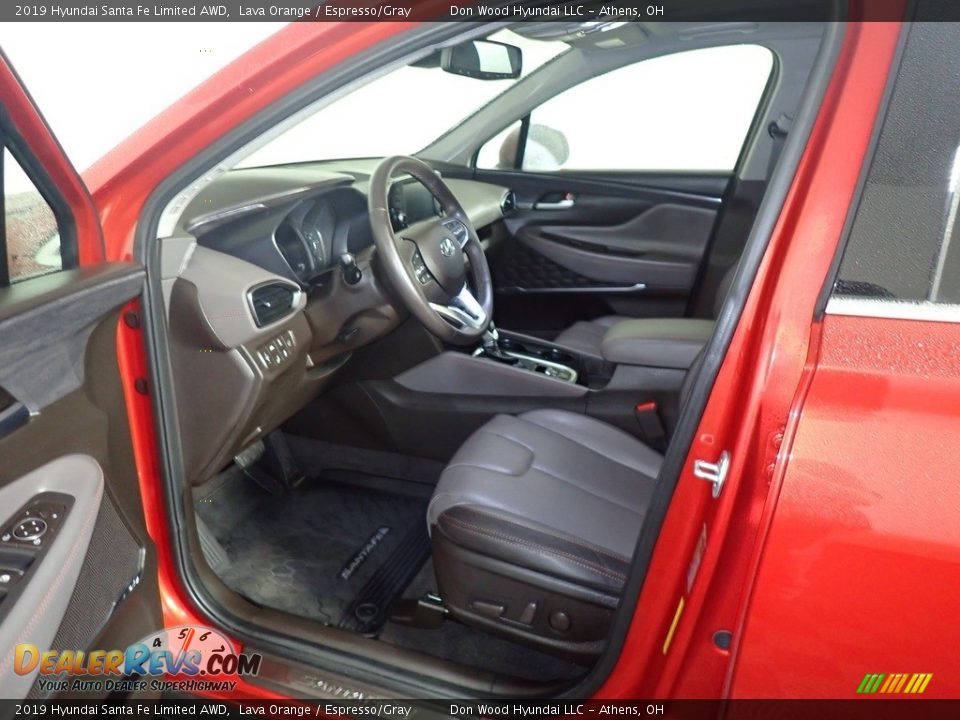 2019 Hyundai Santa Fe Limited AWD Lava Orange / Espresso/Gray Photo #18
