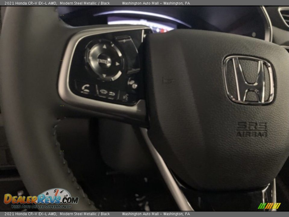 2021 Honda CR-V EX-L AWD Modern Steel Metallic / Black Photo #6