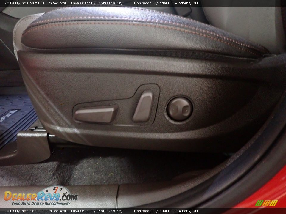 2019 Hyundai Santa Fe Limited AWD Lava Orange / Espresso/Gray Photo #19