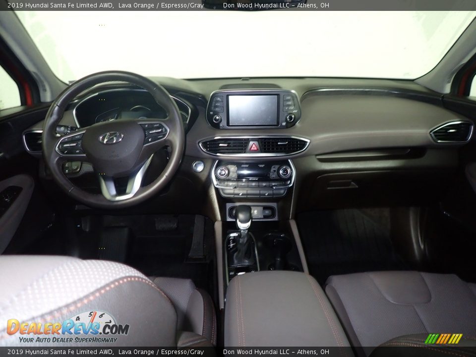 2019 Hyundai Santa Fe Limited AWD Lava Orange / Espresso/Gray Photo #20