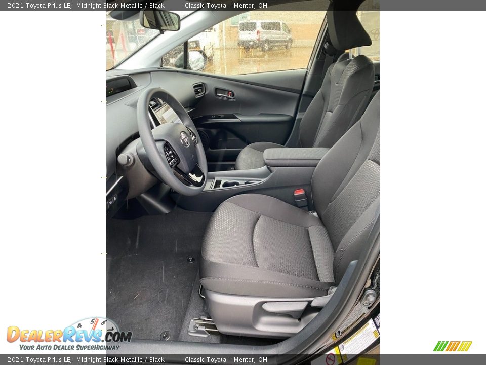 2021 Toyota Prius LE Midnight Black Metallic / Black Photo #2