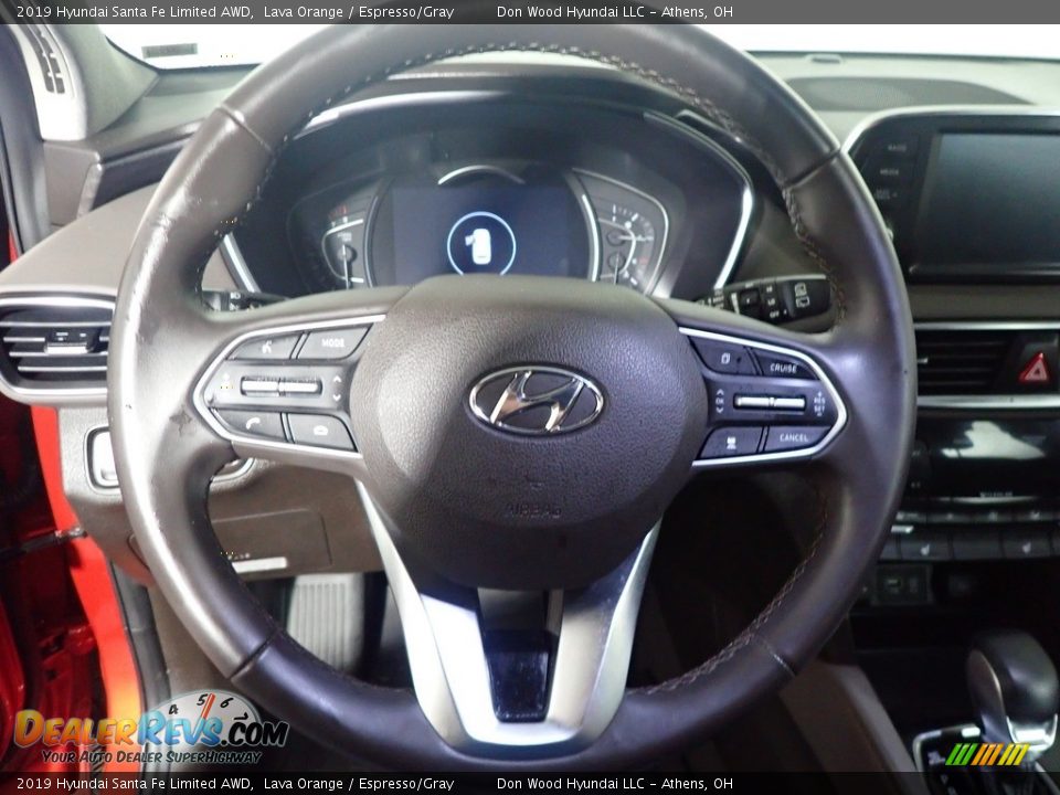 2019 Hyundai Santa Fe Limited AWD Lava Orange / Espresso/Gray Photo #21
