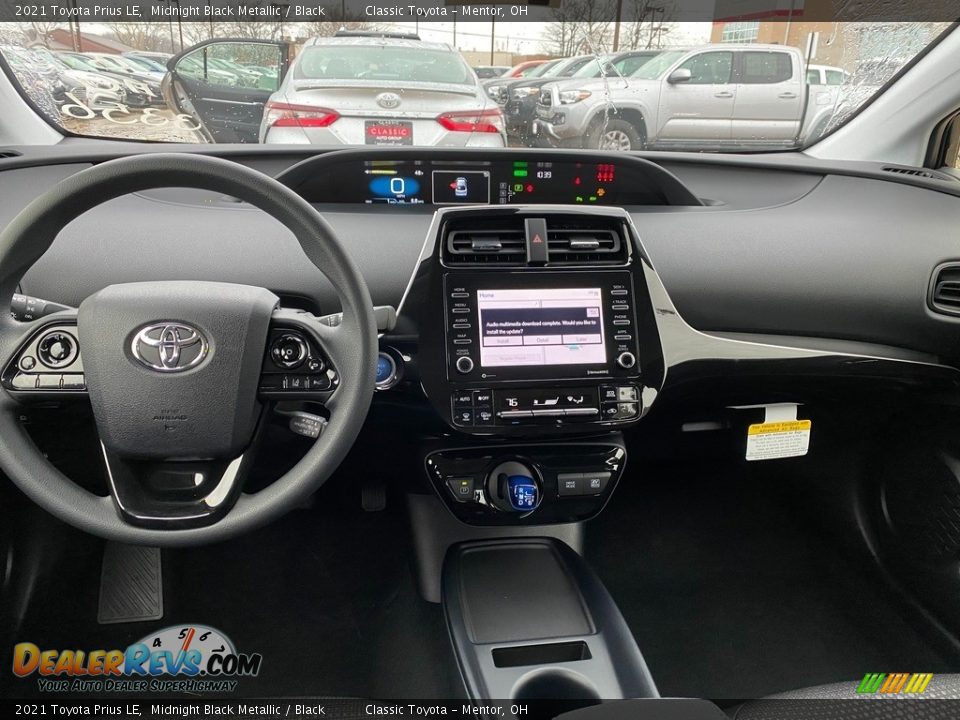 2021 Toyota Prius LE Midnight Black Metallic / Black Photo #4