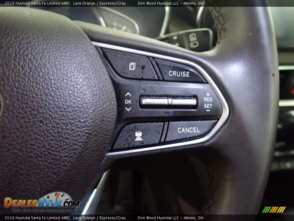 2019 Hyundai Santa Fe Limited AWD Lava Orange / Espresso/Gray Photo #23