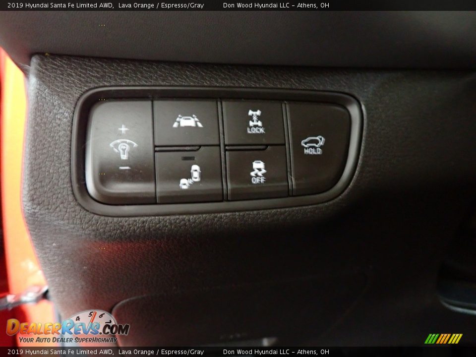 2019 Hyundai Santa Fe Limited AWD Lava Orange / Espresso/Gray Photo #24