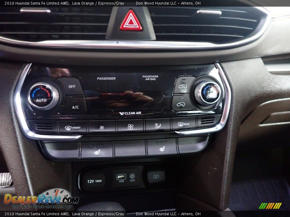 2019 Hyundai Santa Fe Limited AWD Lava Orange / Espresso/Gray Photo #30