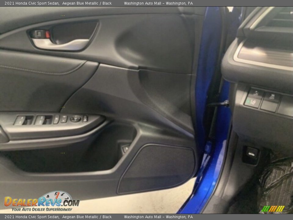 2021 Honda Civic Sport Sedan Aegean Blue Metallic / Black Photo #7