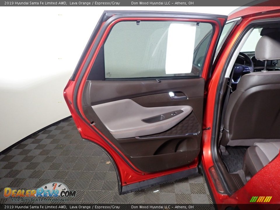 2019 Hyundai Santa Fe Limited AWD Lava Orange / Espresso/Gray Photo #34