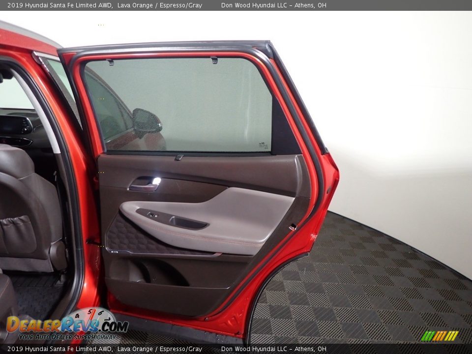 2019 Hyundai Santa Fe Limited AWD Lava Orange / Espresso/Gray Photo #36