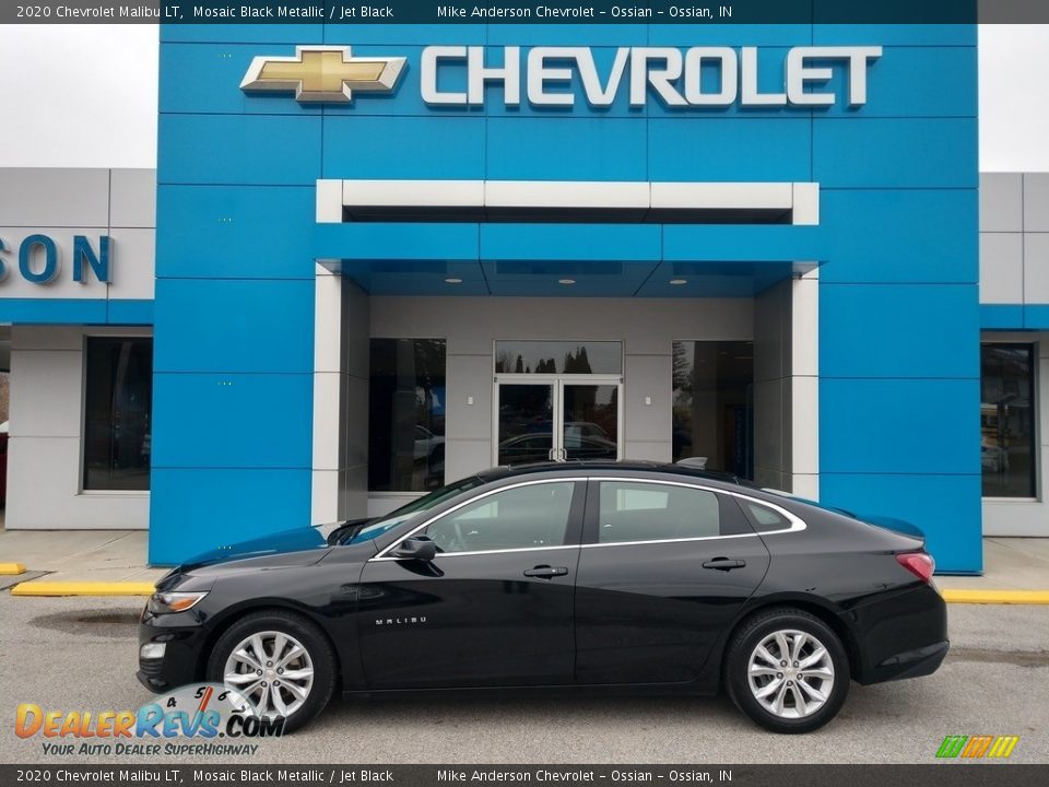 2020 Chevrolet Malibu LT Mosaic Black Metallic / Jet Black Photo #1