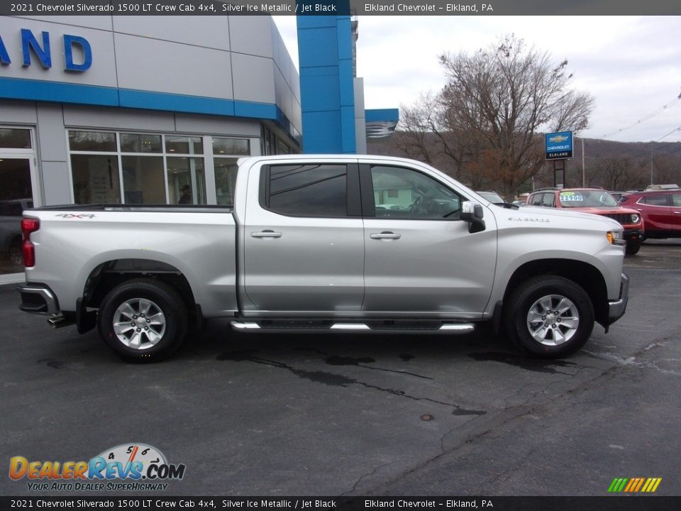 2021 Chevrolet Silverado 1500 LT Crew Cab 4x4 Silver Ice Metallic / Jet Black Photo #2