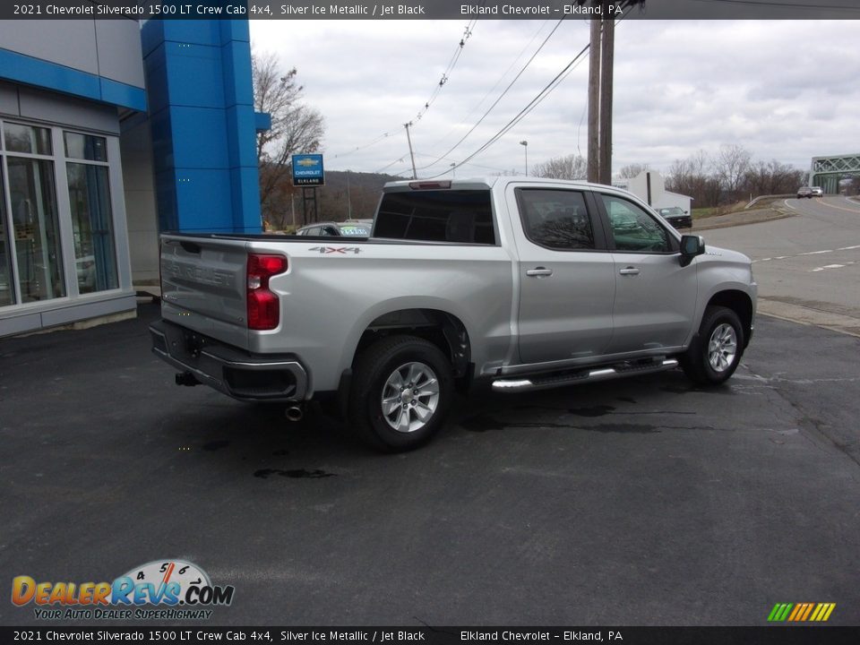 2021 Chevrolet Silverado 1500 LT Crew Cab 4x4 Silver Ice Metallic / Jet Black Photo #3