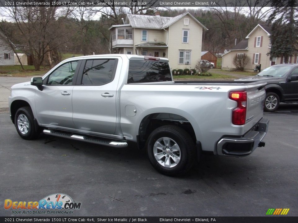 2021 Chevrolet Silverado 1500 LT Crew Cab 4x4 Silver Ice Metallic / Jet Black Photo #5