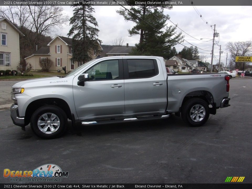 2021 Chevrolet Silverado 1500 LT Crew Cab 4x4 Silver Ice Metallic / Jet Black Photo #6