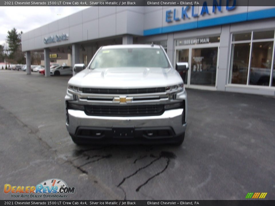 2021 Chevrolet Silverado 1500 LT Crew Cab 4x4 Silver Ice Metallic / Jet Black Photo #7