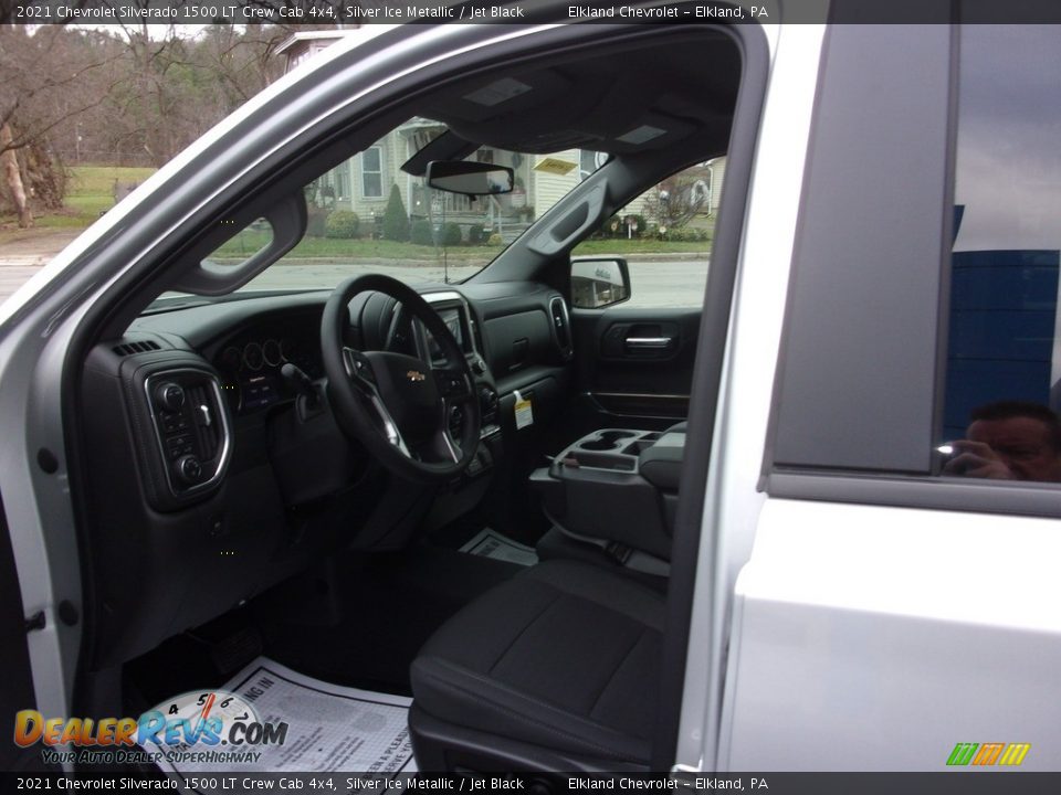 2021 Chevrolet Silverado 1500 LT Crew Cab 4x4 Silver Ice Metallic / Jet Black Photo #13