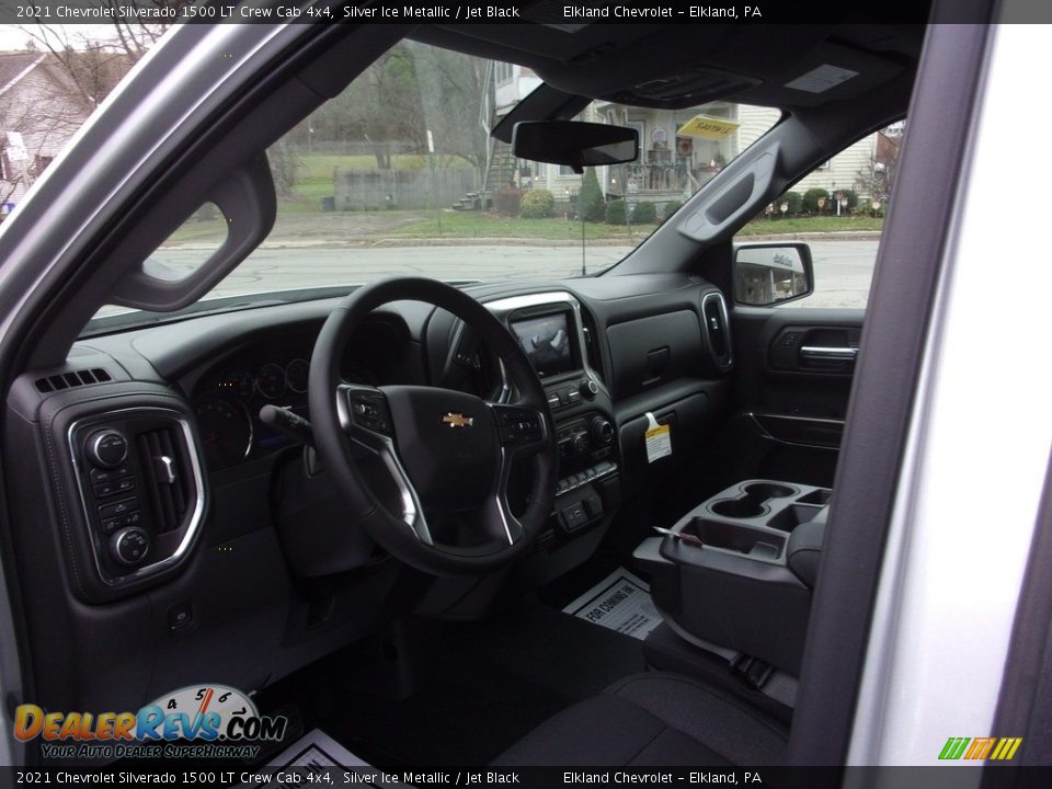 2021 Chevrolet Silverado 1500 LT Crew Cab 4x4 Silver Ice Metallic / Jet Black Photo #14