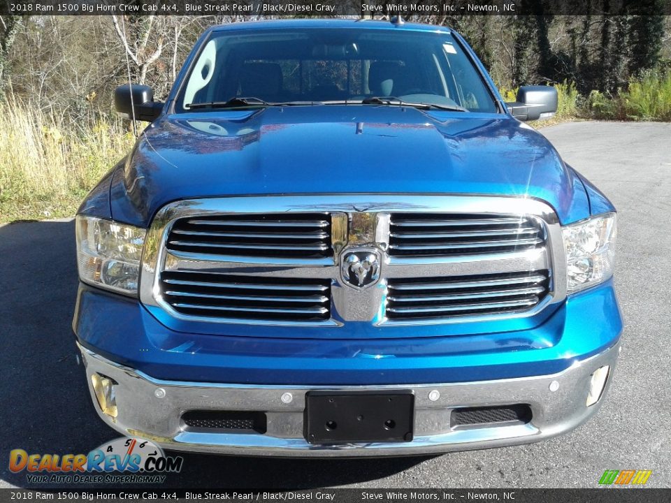 2018 Ram 1500 Big Horn Crew Cab 4x4 Blue Streak Pearl / Black/Diesel Gray Photo #3